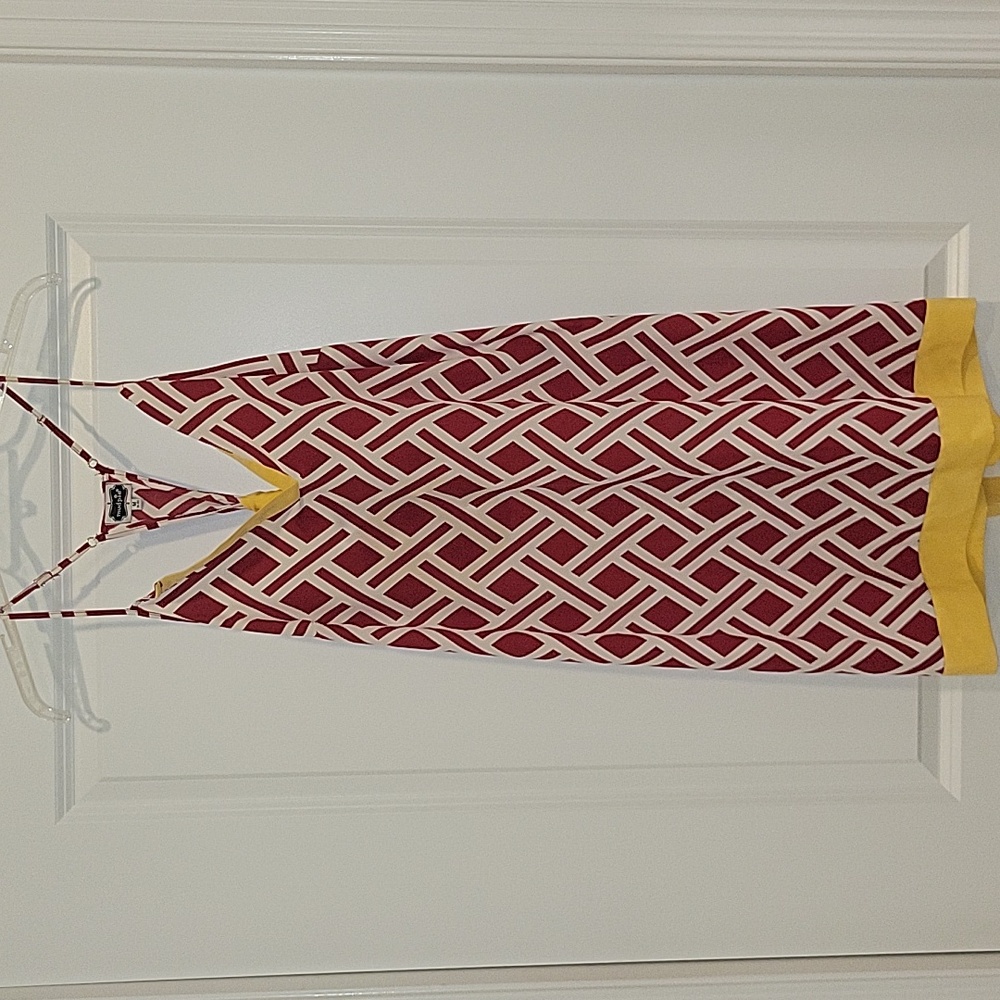 Mud Pie Women's Garnet and Gold Sundress - Picture 2 of 9